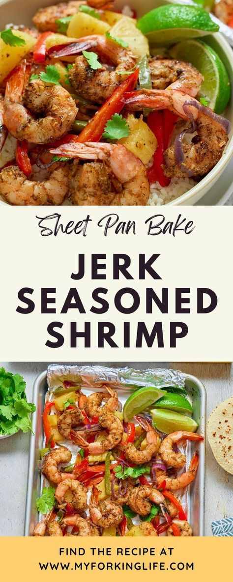 Jamaican Jerk Shrimp, Onion Bake, Seasoned Shrimp, Jerk Shrimp, Spicy Seafood, Dinner Plans, Shrimp Recipes For Dinner, Jerk Seasoning, Jamaican Jerk