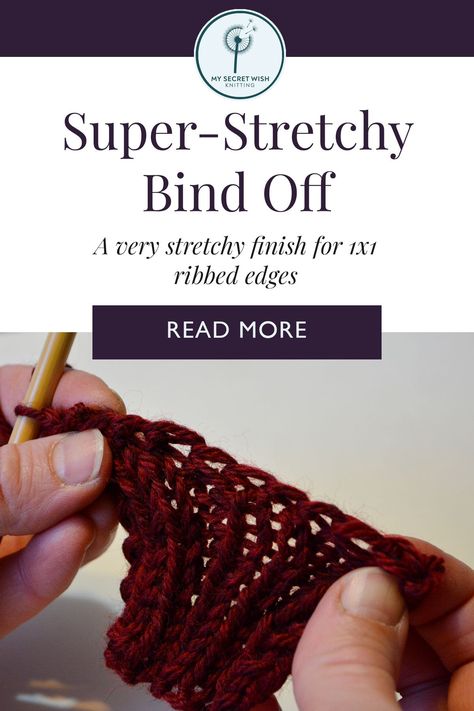 Casting Off Knitting, Bind Off Knitting, Stretchy Bind Off, Knitting Tutorials, Cast Off, Bind Off, Knitting Tutorial, Knitting Stitches, Knitting Projects