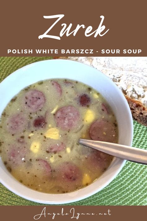 White Borscht, Vegeta Seasoning, Borscht Soup, Soup Starter, Enamel Dutch Oven, Polish Sausage, Sausage Potatoes, Sour Soup, Savory Soups