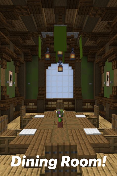 Dining Table Minecraft Ideas, Minecraft Banquet Hall, Chandeliers Minecraft, Dining Room Minecraft Ideas, Castle Decorations Minecraft, Minecraft Throne Room Ideas, Minecraft Dinning Room Design, Minecraft Armoury Room Ideas, Minecraft Dining Hall