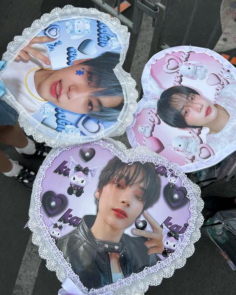 Uchiwa Fan Kpop, Kpop Pc Holder Diy, Txt Poster Ideas Concert, Txt Picket, Concert Freebies Kpop Ideas, K-pop Picket, Txt Picket Deco, Diy Kpop Picket, Kpop Picket Deco