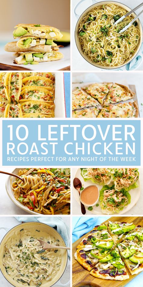 Roasted Chicken Leftover Recipes, Leftover Roast Chicken Recipes, Leftover Shredded Chicken Recipe, Leftover Chicken Recipes Healthy, Kid Friendly Dinner Recipes, Leftover Roast Chicken, Rotisserie Chicken Recipes Leftover, Roast Chicken Dinner, Chicken Recipes For Kids