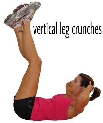 vertical leg crunches. Crunches How To Do, Straight Leg Crunches, Stand Up Crunches, Crunch Exercise How To, Leg Crunches, Crunch Variations, Vertical Leg Crunches, Train