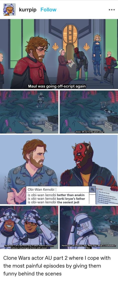 Ahsoka And Maul Fanart, Funny Star Wars Fanart, Satine Kryze Mandalorian Armor, Star Wars Funny Art, Star Wars Clone Trooper Armor, Ahsoka And Clones Fanart, Star Wars Fox Fanart, Star Wars The Clone Wars Funny, Maul X Ahsoka