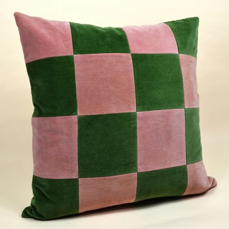 Couture, Patchwork, Checkered Decor, Color Checker, Modern Throw Pillows, Living Room Pillows, Velvet Pillow, Kids Tv, Patchwork Patterns