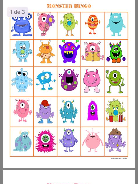 Monster Bingo, Life Is Strange Wallpaper, Thematic Units, Cute Monsters, Life Is Strange, Bingo, Halloween Crafts, Party Games, Craft Party