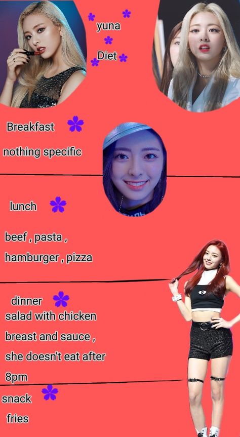 Yuna Diet Plan, Yuna Itzy Workout Routine, Kpop Idols Diet Plan, Blackpink Diet Plan, Ryujin Diet, Yuna Workout, Wonyoung Diet Meal Plan, Korean Diet Meal Plan Kpop, Wonyoung Diet Plan