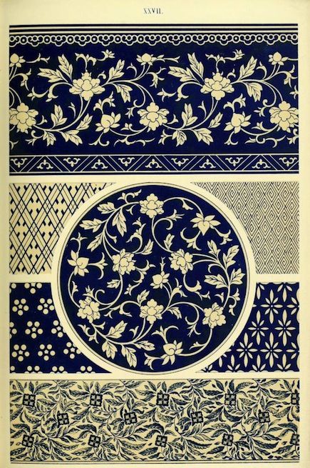 Examples of Chinese Ornament (1867) | The Public Domain Review Chinese Ornament, Chinese Wallpaper, Chinese Pattern, Antique Wallpaper, Illustration Botanique, 카드 디자인, Floral Ornament, Chinese Design, South Kensington