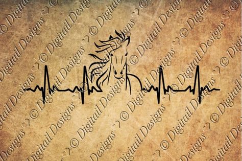 Horse Heartbeat, Cowgirl Tattoos, Barn Wood Crafts, Daughter Tattoos, Gold Home Decor, Horse Tattoo, Mother Daughter Tattoos, Silhouette Cameo Projects, Home Decor Online