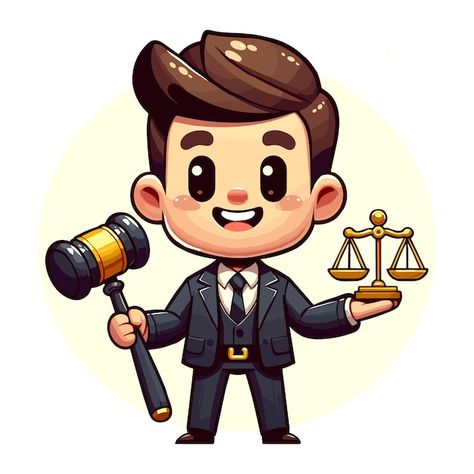 Lawyer Clipart, Lawyer Drawing, Lawyer Illustration, Lawyer Cartoon, Mascot Reference, Male Lawyer, Justice Scale, Anime Face Drawing, Alphabet Worksheets Kindergarten