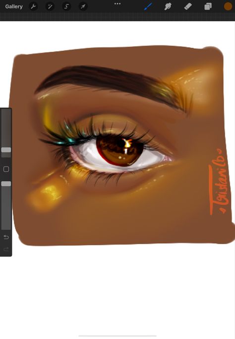 Dark Brown Eyes Drawing, Brown Eyes Drawing, Study Digital Art, Brown Eyes Aesthetic, Eye Study, How To Draw Anime Eyes, Eyes Drawing, Night Scenery, Eye Painting