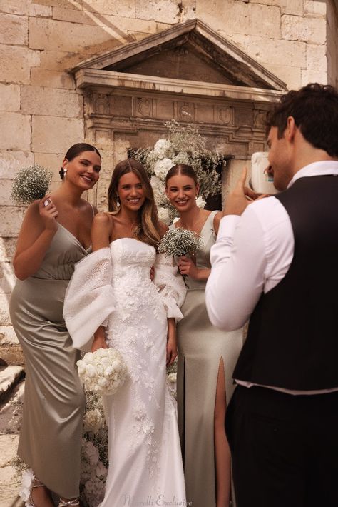 Radiate Enchantment with Delicate Flowers and Sequins | Marelli Exclusive Exquisite Gowns, Delicate Flowers, Dreamy Wedding, Wedding Dresses Unique, Wedding Dress Inspiration, Fairytale Wedding, Wedding Pics, Delicate Flower, Dream Wedding Dresses