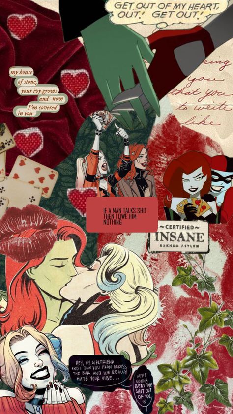 #harley #harleyquinn #harleyandivy #harleyquinnandpoisonivy #poisonivyandharleyquinn #poisonivy #poisonivycomic #harleyquinnedit #dc #dcomics #dcuniverse Poison Ivy Quotes, Ivy Wallpaper, Poison Ivy Comic, Harley Quinn Poison Ivy, Harley Quinn Artwork, Computer Wallpaper Desktop Wallpapers, Cute Little Tattoos, Drawing Wallpaper, Dont Touch My Phone Wallpapers