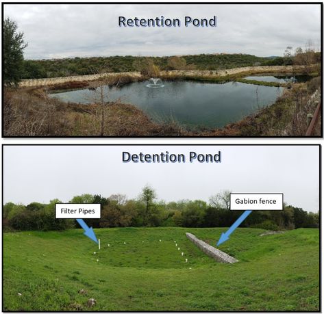 Stormwater Management Design, Detention Pond, Collect Rainwater, Retention Pond, Flood Prevention, Building A Pond, Stormwater Management, Water Issues, Conservation Of Natural Resources