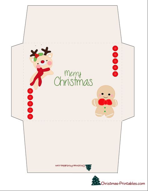 Christmas Envelope Design, Christmas Envelope Template, Christmas Stickers Printable, Envelope Printable, Envelope Template Printable, Christmas Envelope, Scrapbook Printables Free, Money Envelope, Merry Christmas Message