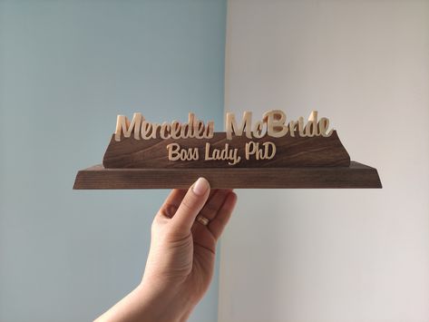 Name Board Design, Table Name Holders, Natural Wood Desk, Custom Desk Name Plates, Office Name Plate, Photo Light Box, Name Holder, Wooden Name Plaques, Office Desk Name Plates