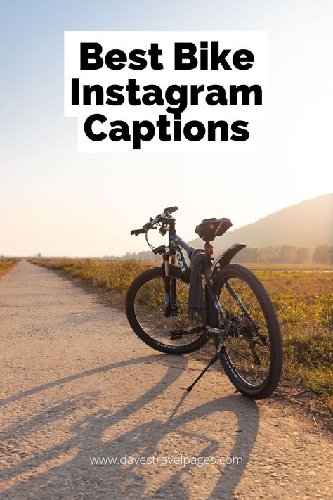 200+ Wheely Great Bike Captions For Instagram Updated For 2023 Cycling Captions For Instagram, Biker Captions, Bike Ride Captions Instagram, Bike Captions Instagram, Captions Whatsapp, Bike Puns, Bike Ride Quotes, Beach Bike Ride, Mountain Biking Quotes