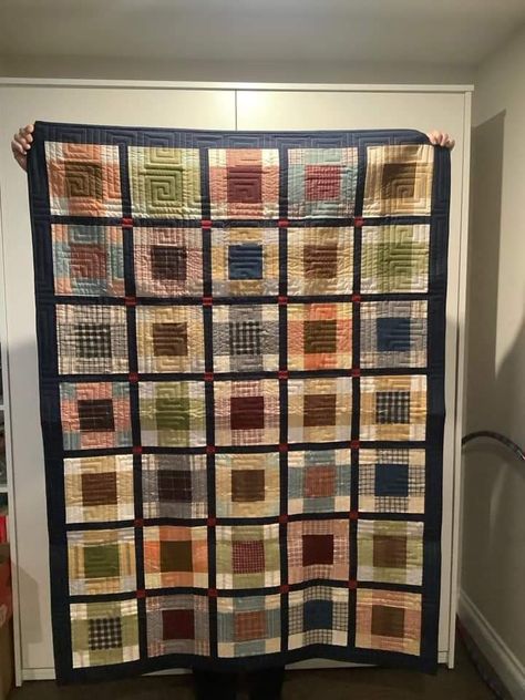 Tartan Quilt, Quilt Square, Scrap Quilts, Square Quilt, Quilt Ideas, Tartan, Quilting, Plaid, Square