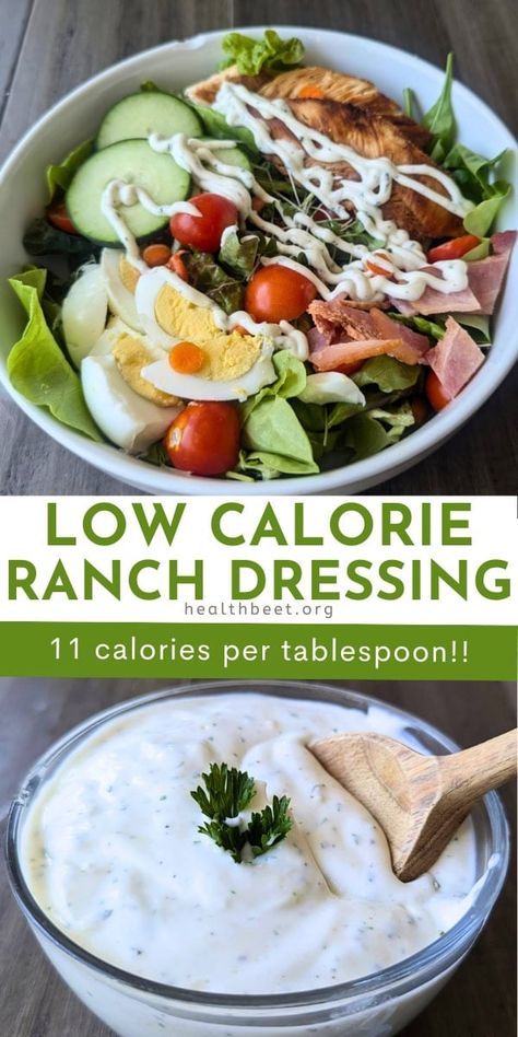 Low Calorie Ranch Dressing Recipe, Low Fat Ranch Dressing Recipe, Low Calorie Ranch Dressing, Low Calorie Ranch, Homemade Buttermilk Ranch Dressing, Low Calorie Salad Dressing, Homemade Buttermilk Ranch, Health Beet, Low Fat Salads