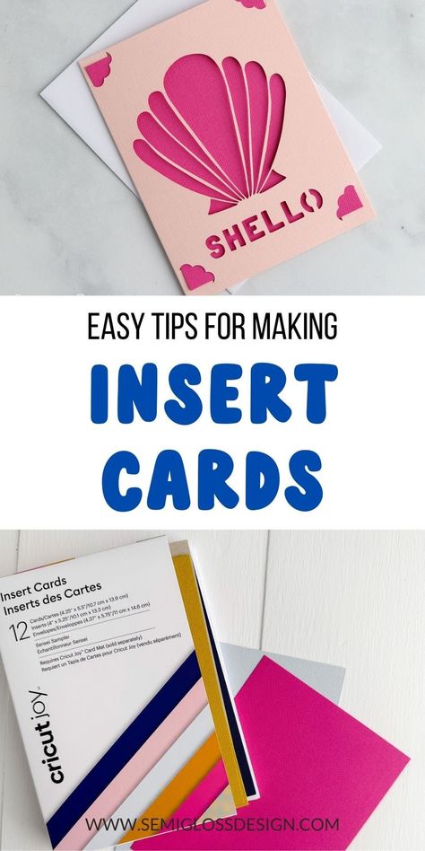 Get easy tips for making Cricut insert cards. Learn how to design your cards, where to get a template, and how to fix them when they don't fit. Insert Card Design, Cricut Insert Cards, Cricut Storage, How To Use Cricut, Laser Cut Cards, Crafty Decor, Joy Cards, Frame Card, Cricut Cards