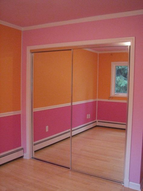 Pink Orange Room, Pink And Orange Room, Bedroom Decor Orange, Orange Room Decor, Slider Doors, Orange Bedroom Decor, Orange Living Room, Orange Room, Orange Raspberry