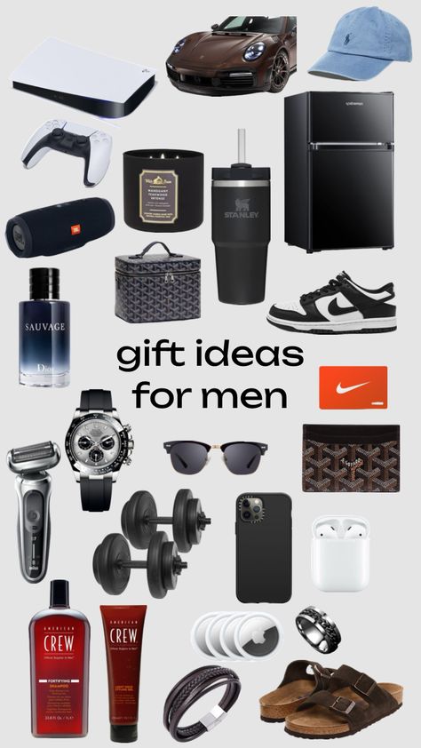 men’s gift ideas 🍸 #dior #apple #nike #christmas #wishlist #visionboard Nike Christmas, Mens Smart Casual Outfits, Mens Polo T Shirts, Gift Box For Men, Trendy Boy Outfits, Bf Gifts, Gifts For Teen Boys, Gift Guide For Him