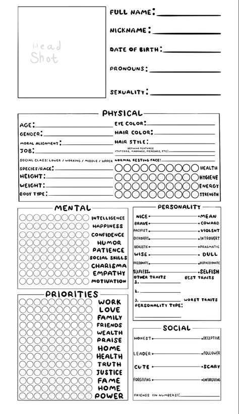 Get To Know My Character Template, Printable Character Sheet, Make A Character Template, Story Character Sheet, Get To Know Oc Template, Basic Oc Info, Fun Sheets To Fill Out, Book Character Sheet Template, Oc Fill Out Sheet Simple