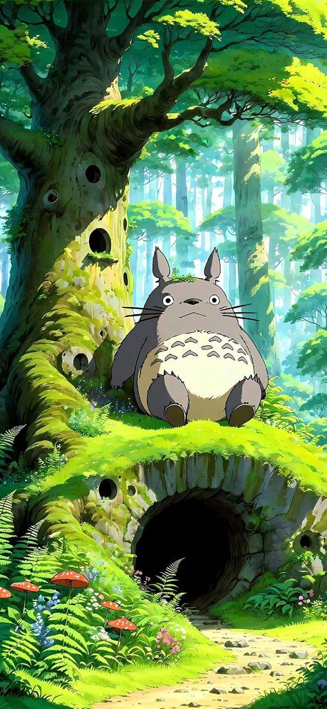 Ghibli Art Style, Totoro Art, Studio Ghibli Background, Japanese Animated Movies, Ghibli Artwork, Meaningful Drawings, Studio Ghibli Art, Background Art, Ghibli Art