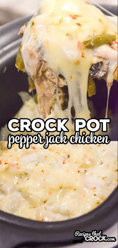 Pepper Jack Chicken, Jack Chicken, Low Carb Crock Pot Recipes, Slow Cooker Dinner Recipes, Money Honey, Crock Pot Recipes, Slow Cooker Dinner, Crockpot Dishes, Easy Slow Cooker Recipes