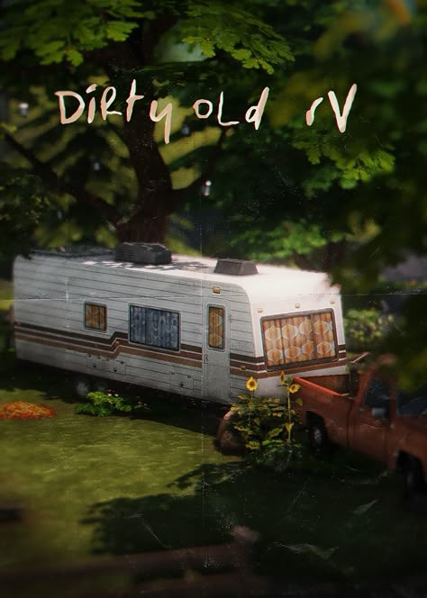 Sims 4 Rv Build, Camping Sims 4 Cc, Sims 4 Run Down Cc, Sims 4 Rv Cc, Sims 4 Rv, Sims 4 Camper, Sims 4 Dirty Cc, Sims 4 Trailer Park, Sims 4 Camping