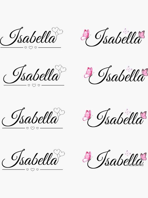 Isabella Tattoo Ideas, Isabella Name Tattoo, Isabella Calligraphy, Isabella Tattoo, Isabella Name Art, Angela Name Tattoo, Isabella In Cursive, Isabella Name, Name Isabella