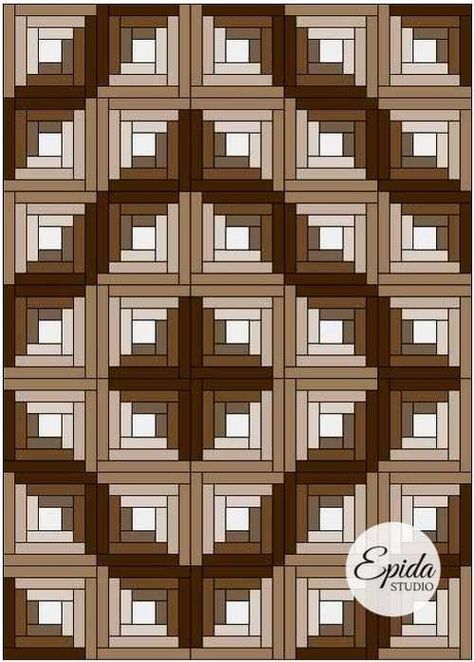 Courthouse Steps Quilt, Easy Quilting Techniques, Log Cabin Patchwork, Quilt Layouts, Digital Workbook, Bargello Quilts, Log Cabin Quilt Pattern, Log Cabin Quilt Blocks, Log Cabin Designs