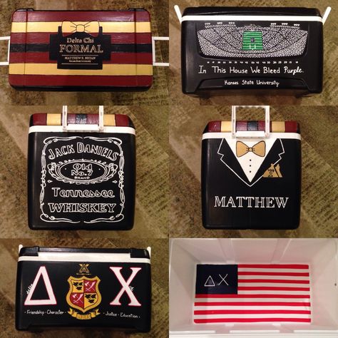 KSU Delta Chi Formal Cooler Delta Chi Cooler, Delta Chi Frat Cooler, Ato Cooler, Nola Formal, Nola Cooler, Formal Coolers, Frat Formal, Fraternity Cooler, Formal Cooler Ideas