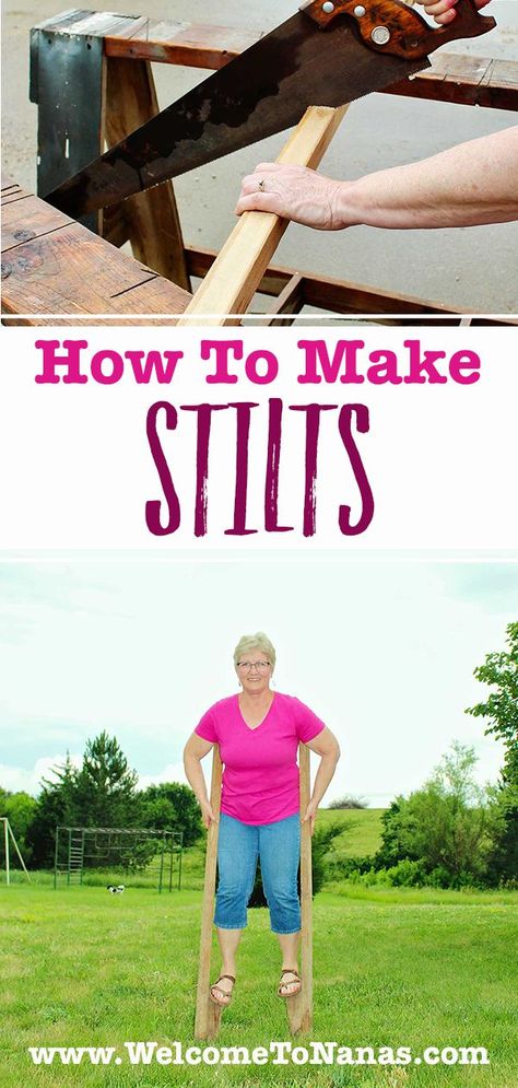 How To Make Stilts, Diy Stilts, Book Week Costume, St Bernard Dogs, Kid Projects, Outdoor Games For Kids, Baby Momma, Kids Holiday, Outdoor Activities For Kids