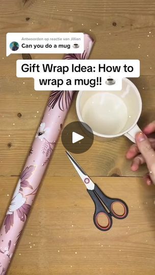 4.4K views · 68 reactions | 175_Do you love giving coffee mugs as presents Check out this fun gift wrap idea on how to wrap a mug! #fyp #wrappinglov #fypシ゚viralシ #foryouシpage #foryoupage #foryouシ #wrappinghacks #wrappingtutorial #fyp #gift #wrappingpresents #iphonelover | Giftwrapping101 | Empire Of The Sun · Walking On A Dream Gift Wrap Mug Ideas, How To Wrap A Mug, Mug Wrapping Ideas, Walking On A Dream, Present Wrapping, Box Patterns, Popular Videos, Diy Gifts, Gift Box