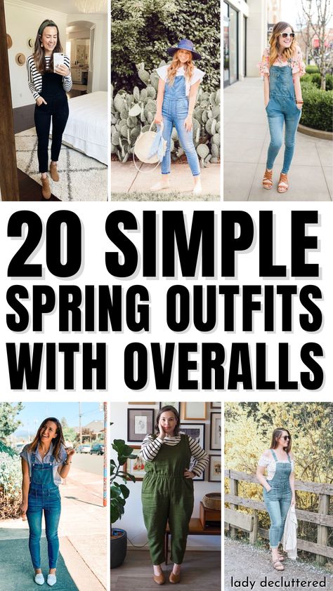 15 Stylish Spring Outfits with Overalls https://whispers-in-the-wind.com/category/outfits/?15-stylish-spring-outfits-with-overalls Styling Long Overalls, Women's Overalls Outfits, Baggy Overall Outfits, How To Wear Overalls Spring, How To Style Women’s Overalls, Overall Outfit Spring, Cute Ways To Wear Overalls, Spring Overalls Outfit, Overalls Spring Outfit