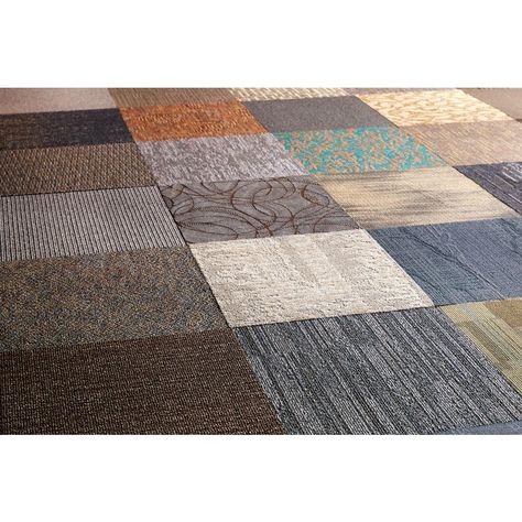 Commercial carpet tiles