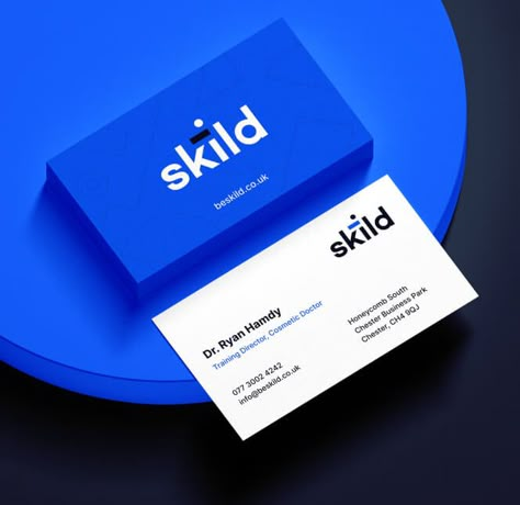 Branding Design Identity Style Guide for Skild. Skild is an aesthetics academy based in UK, providing training courses for healthcare professionals. They now have a modern, professional brand that conveys their values. Branding Design includes logo development, dark and light logo design, colour palette, custom illustrations and guidance on how the branding design can be used. Fatima Calligraphy, Light Logo Design, Branding Design Identity, Design Colour Palette, Agency Business Cards, Calligraphy Branding, Logo Development, Buisness Cards, Visiting Card Design