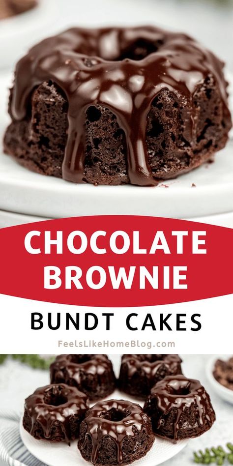 Mini Chocolate Bundt Cake Recipe, Chocolate Mini Bundt Cakes, Mini Bunt Cake, Bunt Cake Recipe, Mini Bundt Cakes Recipes, Bundt Pan Recipes, Bundt Recipes, Impressive Dessert, Mini Bundt