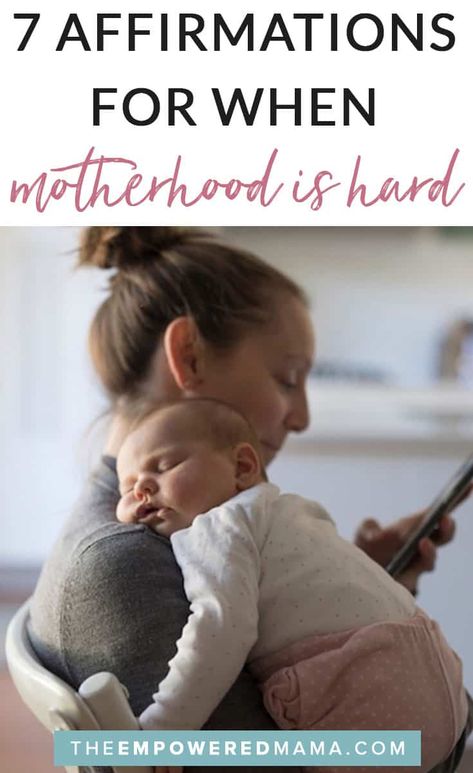 Some days motherhood is just straight up difficult, and we need a little extra help to get us through. Here are some affirmations for when motherhood is hard, write them out, repeat them and let them remind you it's is okay. Motherhood Struggles, Motherhood Advice, Motherhood Inspiration, Nursing Tips, Surviving Motherhood, Attachment Parenting, Quotes About Motherhood, Gentle Parenting, Mom Advice