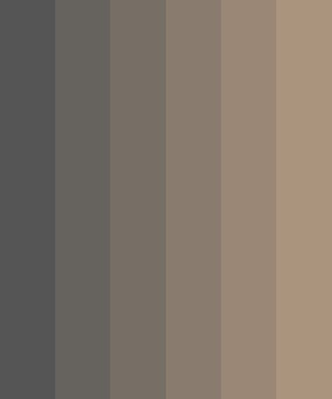 Grey Dusk Gradient Color Palette Gloomy Colour Palette, Gloomy Palette, Ash Brown Color Palette, Muted Gray Color Palette, Brown And Grey Color Palette, Gloomy Color Palette, Gray Brown Color Palette, Grey And Brown Color Palette, Desaturated Color Palette