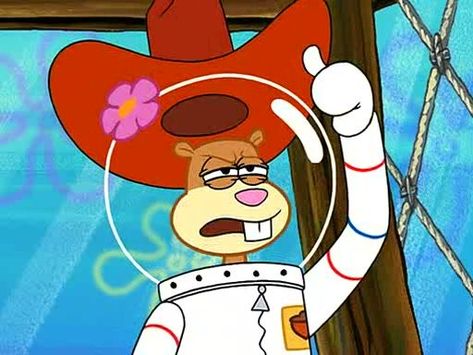 Sandy Spongebob, Spongebob And Sandy, Spongebob Funny Pictures, Krusty Krab, Spongebob Painting, Childhood Characters, Sandy Cheeks, Squirrel Girl, Pineapple Under The Sea