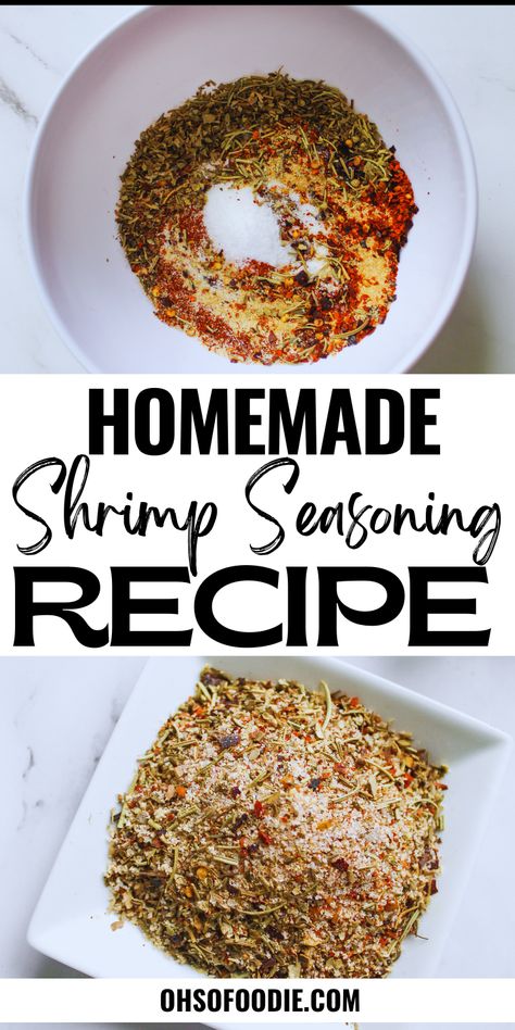 Text reads homemade shrimp seasoning recipe Ramen Seasoning Recipe, Shrimp Boil Seasoning, Shrimp Taco Seasoning, Shrimp Sauteed, Ramen Seasoning, How To Make Shrimp, Homemade Dry Mixes, Flavorful Shrimp, Homemade Spice Mix