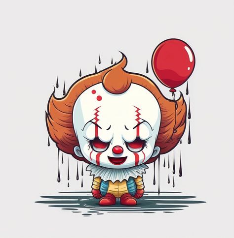 #pennywise #itclown #clown #it #cute #horror Pennywise Cartoon, Cute Pennywise, Pennywise Tattoo Design, Pennywise Birthday, Baby Pennywise, Pennywise Drawing, Pennywise Tattoo, Escuela Diy, Cute Horror