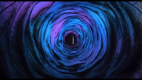 Coraline Tunnel, Coraline, Wallpapers, Purple, Blue