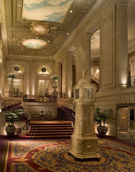 Palmer House Chicago, Fancy Hotel, Chicago Hotel, Chicago Interiors, Palmer House, Hilton Hotels, Chicago Hotels, Michigan Avenue, Rooms Ideas