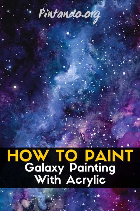 In this video tutorial, I will teach you how to paint a galaxy painting with acrylic step by step. You will learn in an easy and simple way to paint a galaxy thanks to our video that will show you and teach you how to paint it in an easy way and step by step. Learn to paint a galaxy with acrylic step by step with our acrylic painting tutorial! Hope it helps someone learn! Galaxy Room Painting Ideas, Galaxy Painted Dresser, Painting A Galaxy Step By Step, Space Painting Easy Step By Step, Abstract Painting Galaxy, Painting Galaxy Easy, Easy Star Painting Ideas, Night Sky Painting Acrylic Stars, How To Draw Space Step By Step