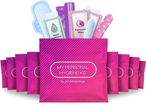 Convenience on The Go | Period Kit Pack for Travelling, Tweens & Teenagers or just When You’re Out | Individually Wrapped Feminine Hygiene Product Menstrual Kit, Period Starter Kit, First Period Kits, Feminine Wipes, Period Kit, Exfoliating Body Wash, Maxi Pad, Emergency Bag, Hand Wipes