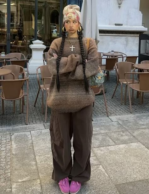 Grunge Outfits Winter, Girls Winter Outfits, Winter Outfits Aesthetic, Earthy Outfits, Chill Outfits, Pantalon Large, Hippie Outfits, Streetwear Outfits, Teen Fashion Outfits