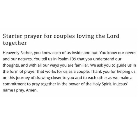 Couples that pray together stay together Relationship Scriptures Couples, Night Prayer For Couples, Safe Words For Couples, Scripture For Couples, How To Pray With Your Boyfriend, Scriptures For Couples, Devotionals For Couples, Prayers For Him Encouragement, Prayer With Boyfriend